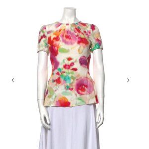 Kate Spade New York Floral Print Crew Neck T-Shirt